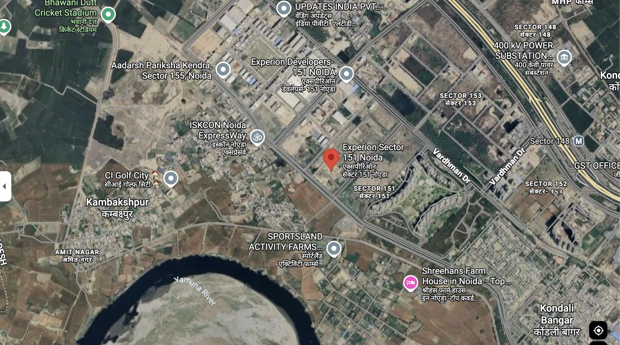 Experion Sector 151 Location